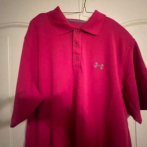 UNDER ARMOUR POLO SHIRT PINK L